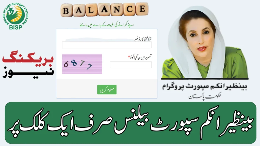 BISP Check Balance Online by CNIC 2025 8171 Web Portal