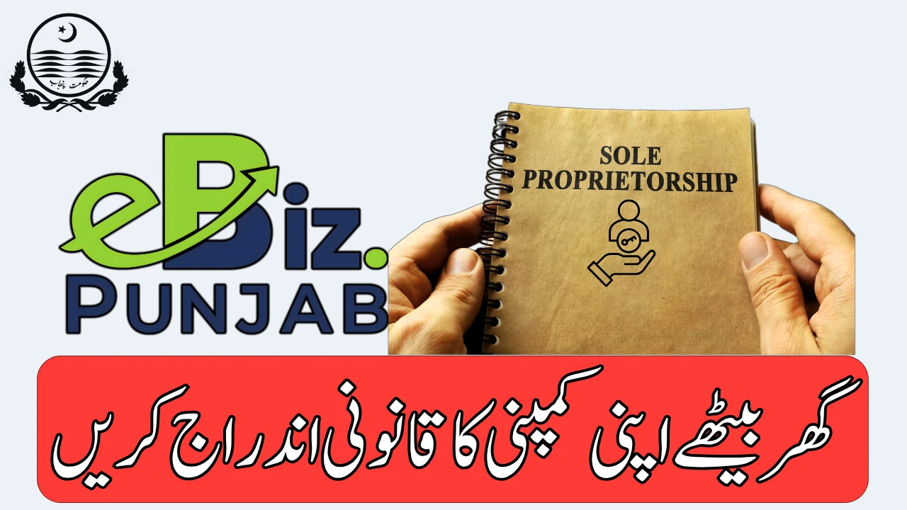How To Register a Sole Proprietorship in eBiz Punjab 2025